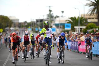 Corbin Strong comes back from illness to take third in the lead up race to the Cadel Evans Great Ocean Road Race