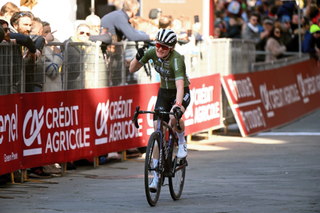 Puck Pieterse taking 5th at Strade Bianche in 2023